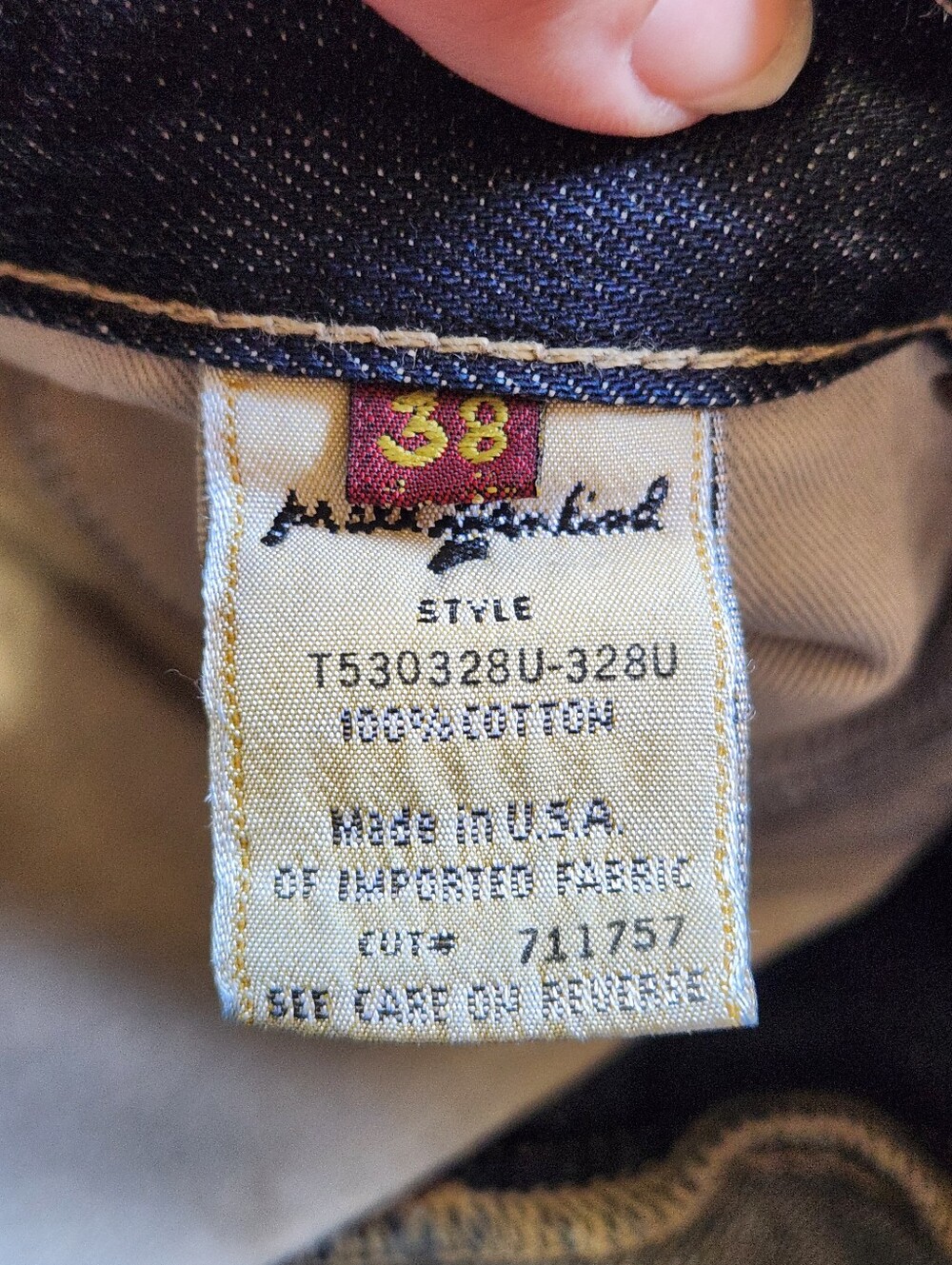 7 For All Mankind "A" Pocket Men's Jeans Sz 38 Made in USA Distressed Bootcut - Picture 7 of 14